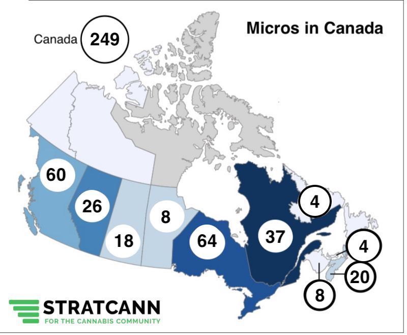 Micro cannabis licenses across Canada continue to grow