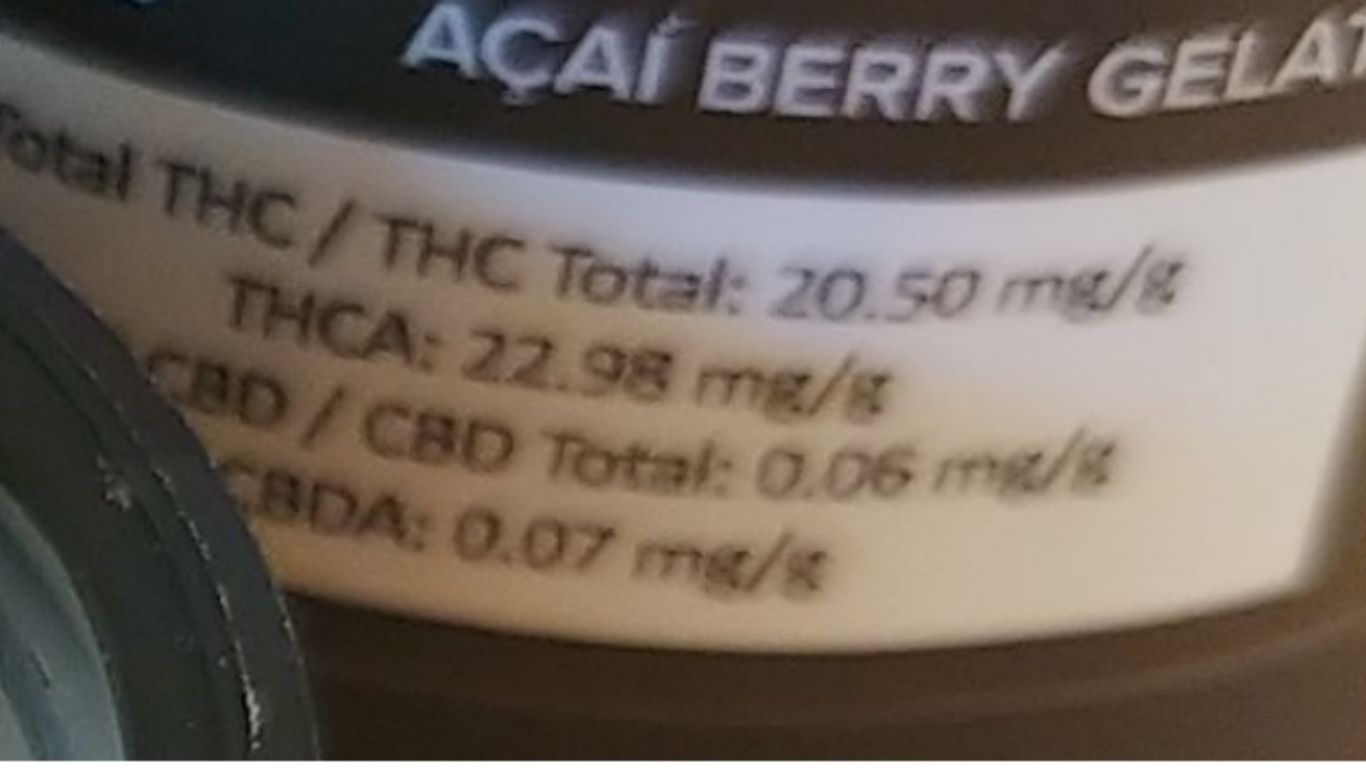 Incorrect labelling triggers recall for Acai Berry Gelato 3.5 gram jar