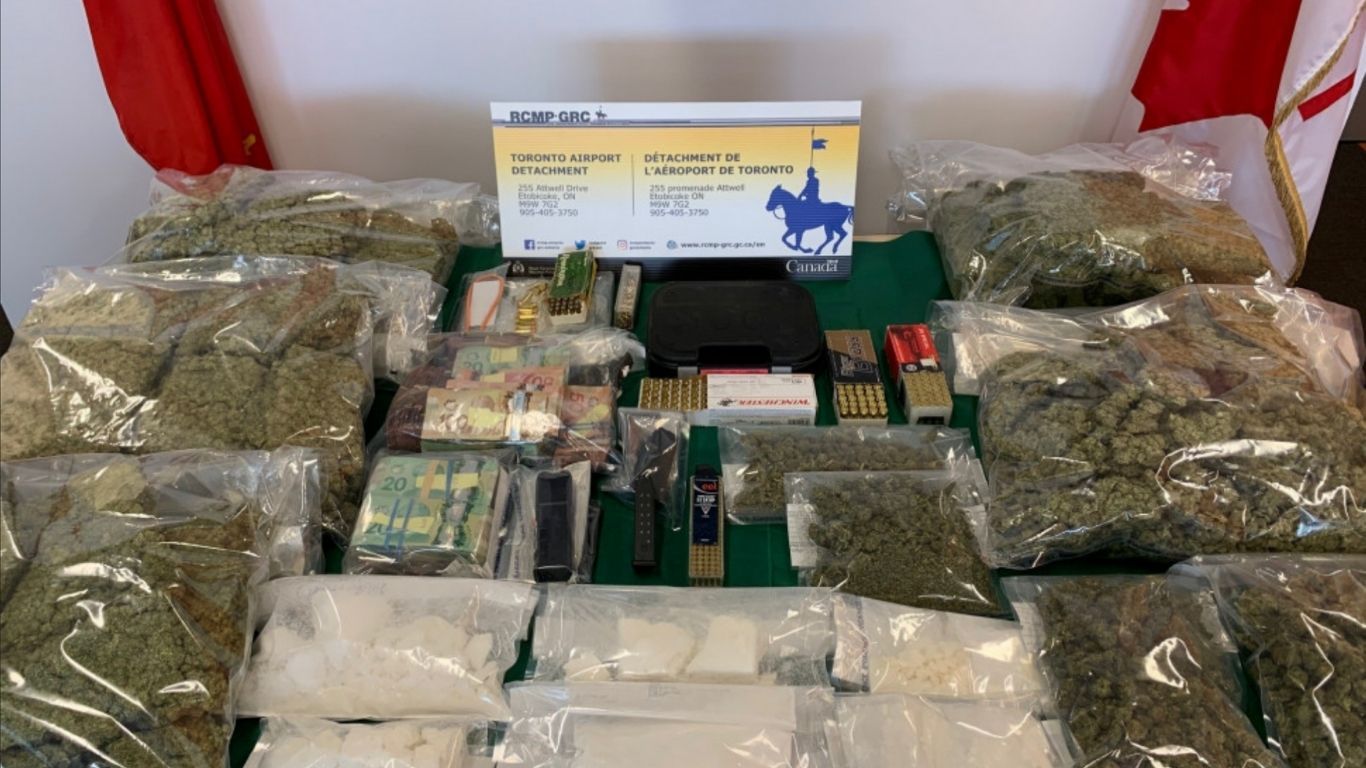 RCMP arrests five, seizes 43 kg of cannabis and over 1.5 kg of cocaine being exported to the Caribbean