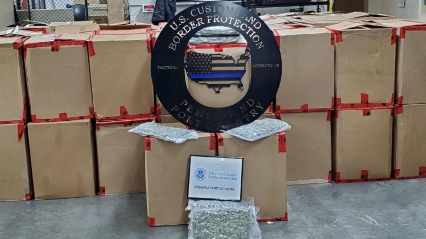 $4.5 million worth of cannabis seized at US/Canada border