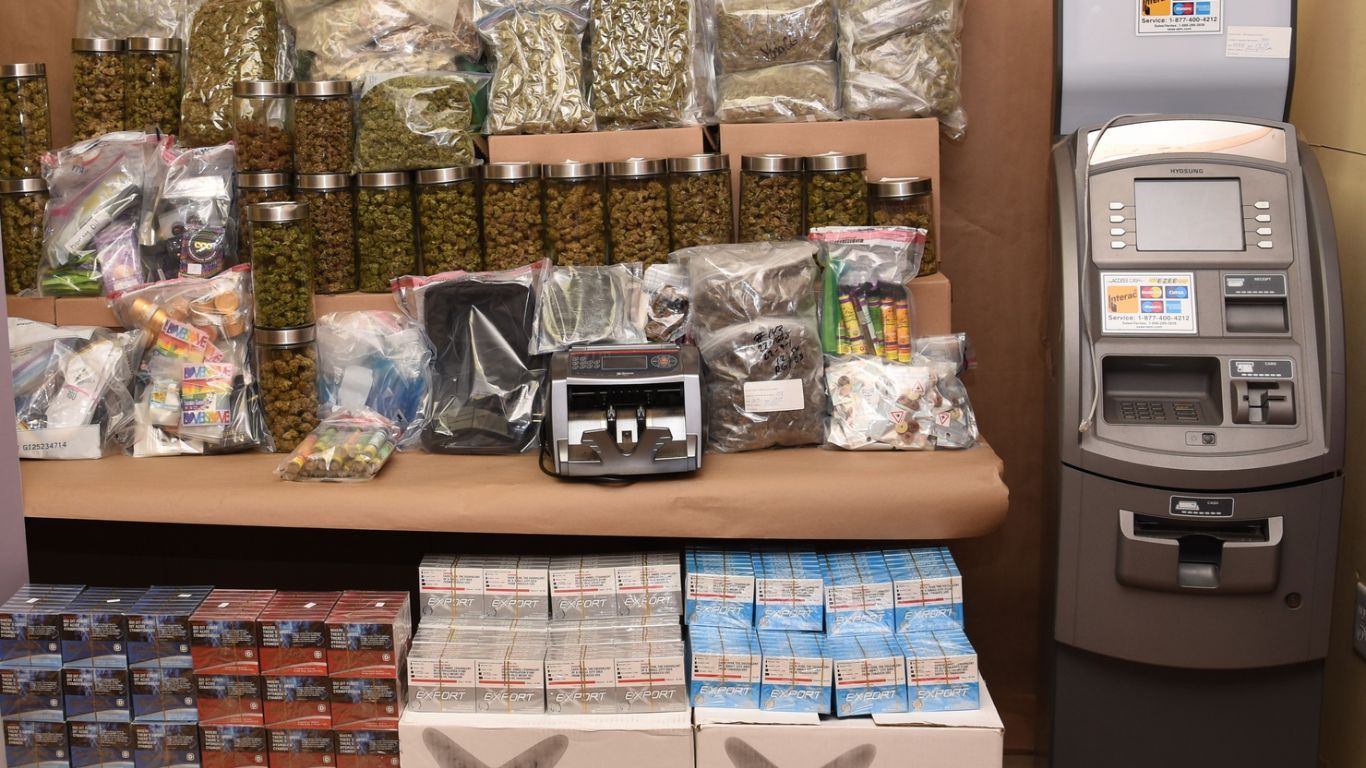 Cannabis, mushrooms, cigarettes, cash seized from unlicensed dispensary in Moncton, NB