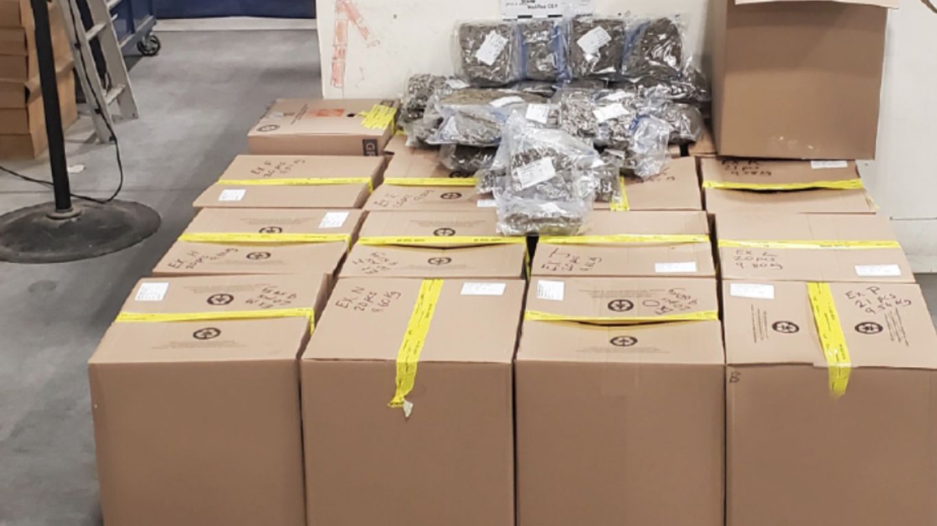 Canada Border Services seize 165 kg of suspected cannabis at the Port of Halifax