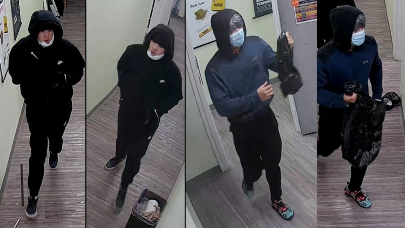 Edmonton police seek public’s help identifying suspects in cannabis shop robbery