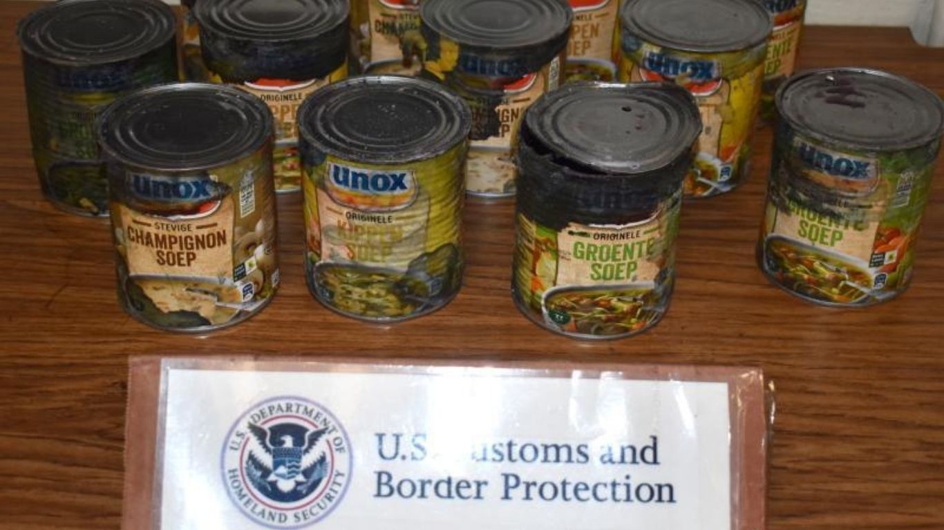 Philadelphia border agents seize MDMA hidden in soup cans, Tramadol hidden inside cakes